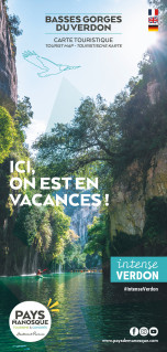 Carte Touristique des Basses-Gorges et du lac d'Esparron de Verdon