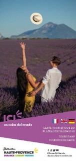Touristenkarte der Hochebene von Valensole