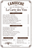 Carte des Vins Carte des Vins