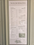 Carte boisson