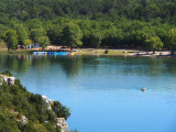 Le lac de Saint Laurent avec la plage