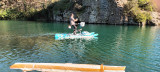 En mode version pêche - © @Waterbike Verdon En mode version pêche