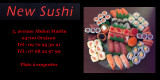 Encart publicitaire New Sushi