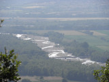 Vue sur le pont de l'Asse à Oraison