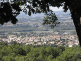 Vue d'Oraison de la ferme Mazan