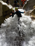 Toboggan aquatique dans le canyon de Saint Auban avec ROCKSIDERS