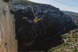 saut pendulaire verdon dans le Grand Canyon du Verdon avec ROCKSIDERS