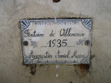 Plaque fontaine