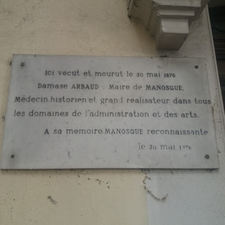 Plaque Damase Arbaud