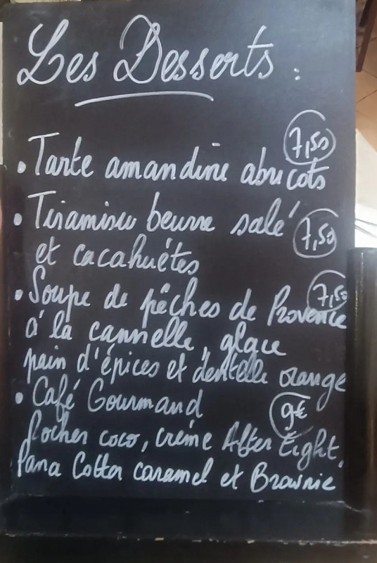 Nos dessers tout fait maison