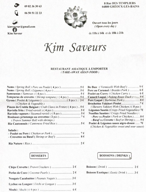 Kim Saveurs_Gréoux-les-Bains - © Kim Saveurs Kim Saveurs_Gréoux-les-Bains