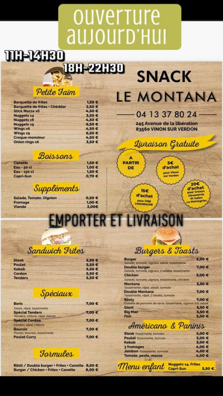 Snack le Montana