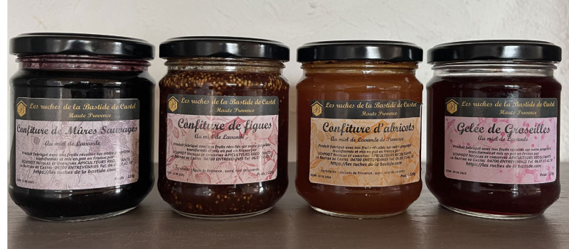 Nos confitures au miel de lavande