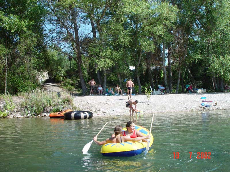 Accès  à la rivière le Verdon