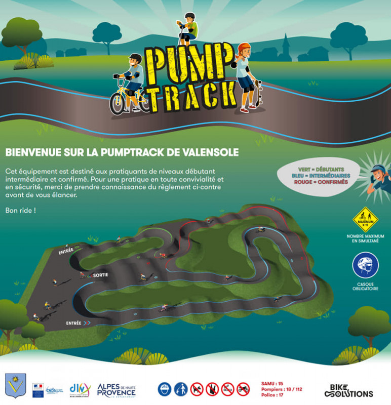 Pumptrack - © DR Mairie de Valensole Pumptrack