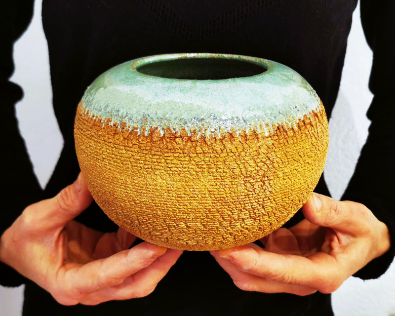 vase atelier poignee d'argile