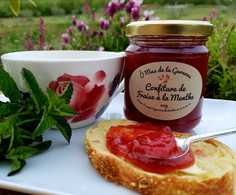 Fraise à la menthe - © DR Ô Mas de la Garenne Fraise à la menthe
