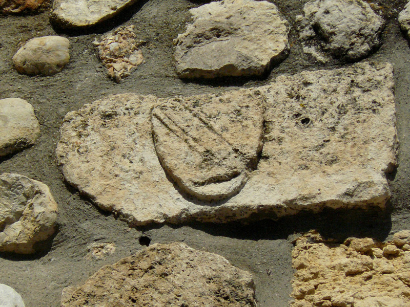 Porte de Riez - Encoche blason Porte de Riez - Encoche blason