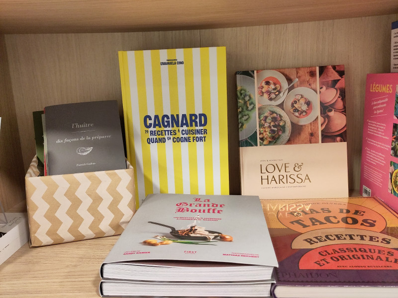 Le coin livres de cuisine