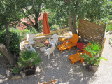 Gîte Sainte Croix - Coin terrasse privé