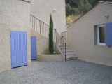 Accès piscine et cuisine d'été