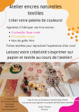 Atelier encres naturelles textiles