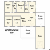 Plan de la maison - © DR_Gites_de_France Plan de la maison