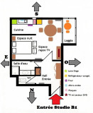 Plan du Studio des Collines