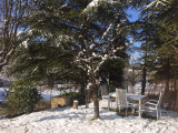 Terrasse enneigée