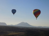 montgolfières depuis la terrasse