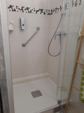 grand espace de douche