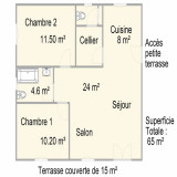 Plan de la maison - © DR_Gites_de_France Plan de la maison