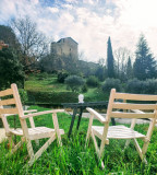 Le repaire des muses, Gréoux, terrasse