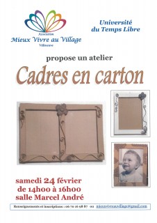 Atelier Cadre en carton