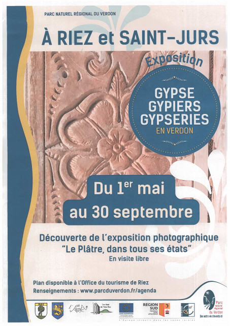Exposition photographique, gypse, gypiers, gypseries en Verdon