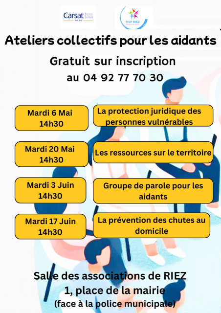 Atelier collectif pour les aidants : les ressources du territoire