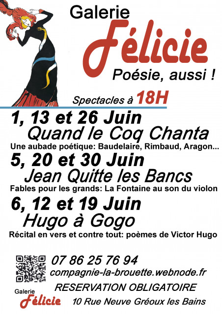 Soirées poétiques à la Galerie Félicie