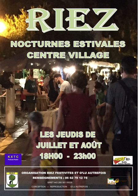 Marché nocturne à Riez