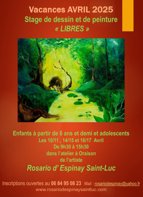 Stage de dessin et de peinture pour les enfants et adolescents_Oraison