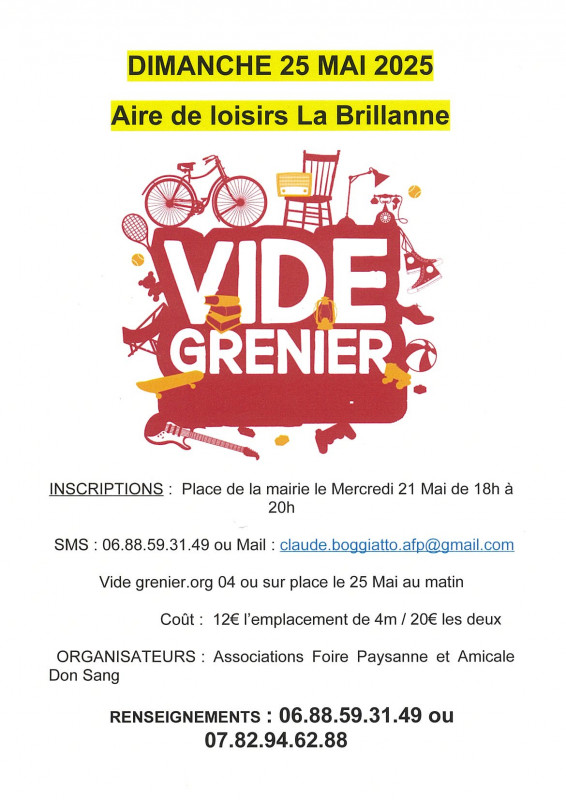 Vide grenier_La Brillanne