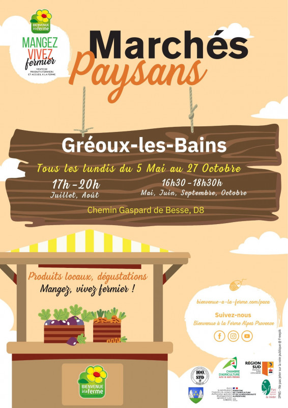 Marchés paysans 2025_Gréoux-les-Bains