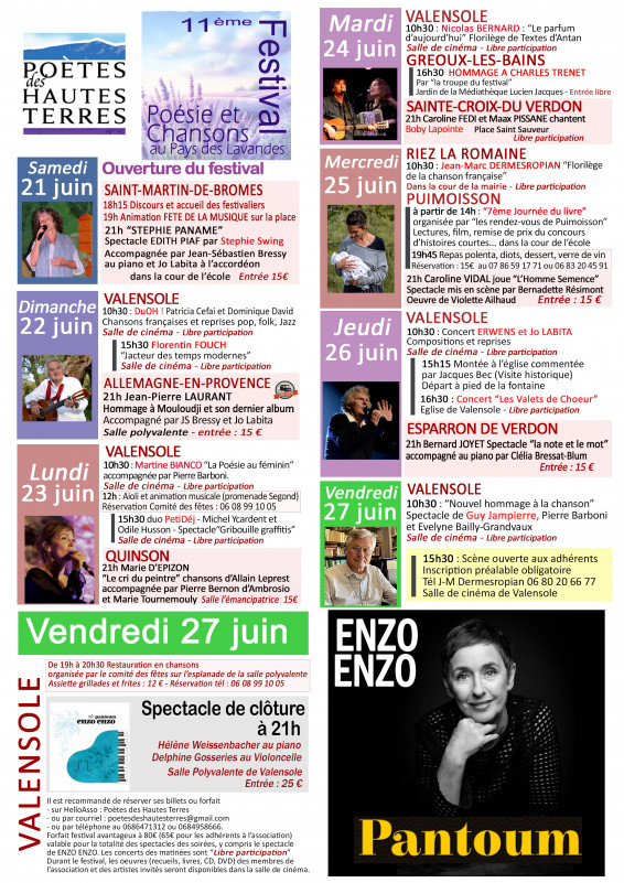 11ème édition du Festival 