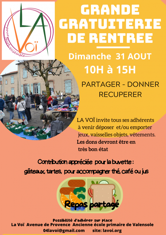 Grande Gratuiterie de rentrée