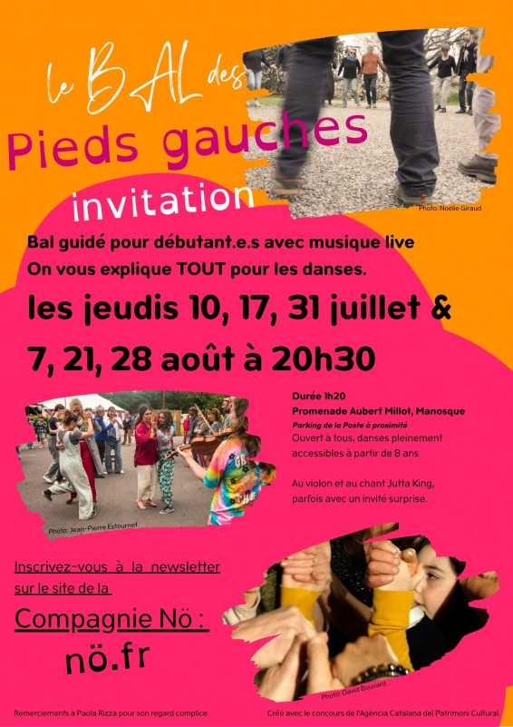 Le Bal des Pieds Gauches / Bal guidé pour débutants - Un été à Manosque_Manosque