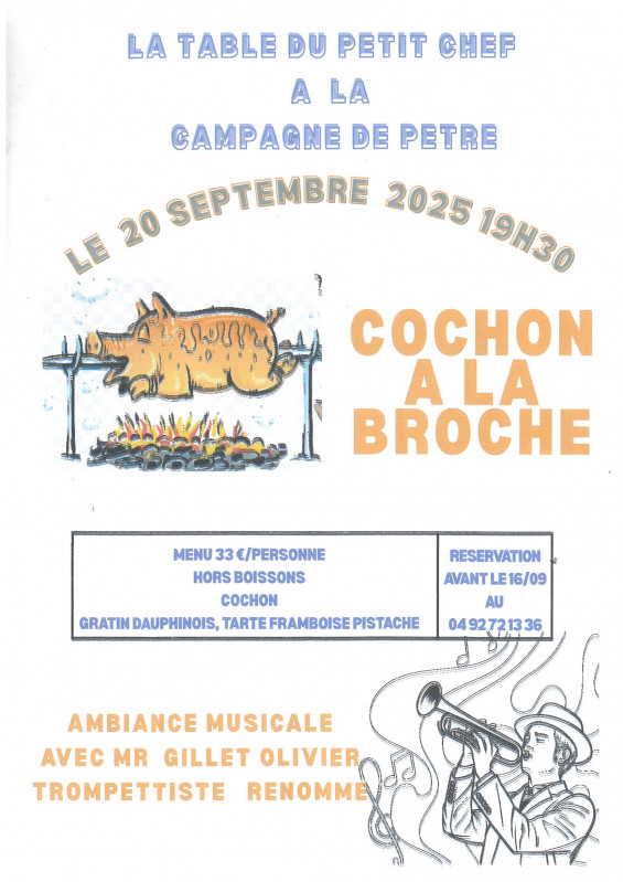 Ambiance musicale et cochon à la broche_Entrevennes
