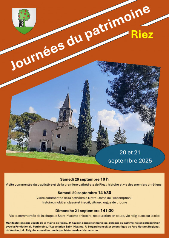 Journées Européennes du Patrimoine à Riez_Riez
