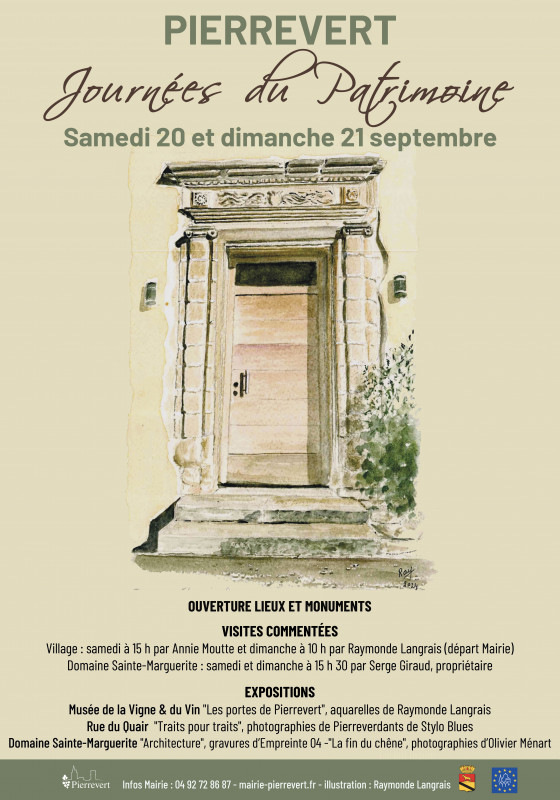 JOURNEES PATRIMOINE PIERREVERT 