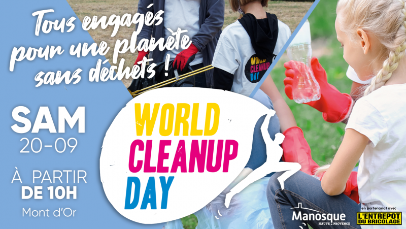 Opération de nettoyage Mont d'Or - World Cleanup Day_Manosque