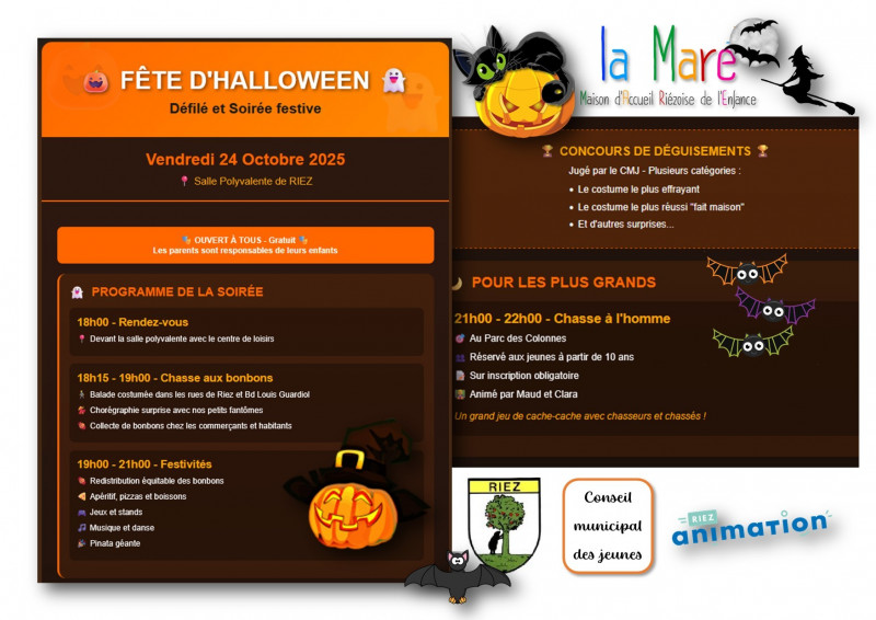 Défilé et soirée d'Halloween_Riez