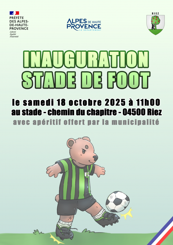 Inauguration du stade de foot_Riez